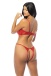 Oh La La Cheri - Kara Open Cup Set - Red - S/M photo-2