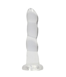 RealRock - 7" Wave Non-Realistic Dildo - Clear 照片