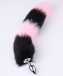 MT - 尾巴后庭塞 连猫耳朵 - 粉红色/黑色 照片-2
