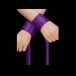 (arc)Lelo - Etherea Silk Cuffs - Purple photo-4