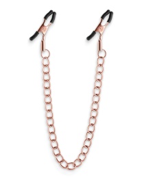 NS Novelties - Bound DC2 Nipple Chain Clamps - Rose Gold photo