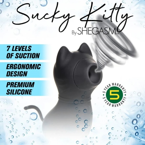 Inmi - Shegasm Sucky Kitty Clit Stimulator - Black photo