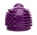 Wand Essentials - 三重刺激3合1矽胶附件 - 紫色 照片-5