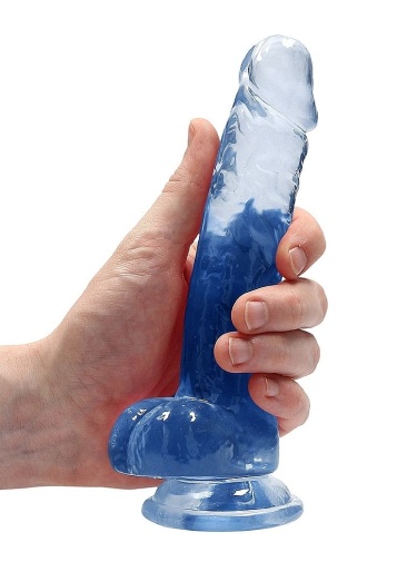 RealRock - 7" Realistic Dildo w Balls - Blue 照片