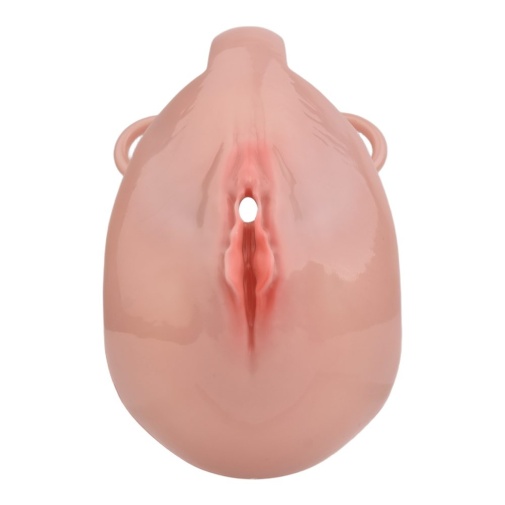 FAAK - Clitoris Chastity Cage w Belt & Plug - Skin 照片