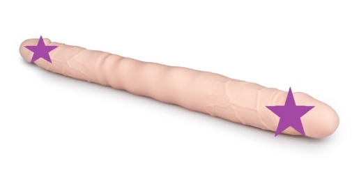 Easytoys - Double Ended Realistic Dildo - Flesh photo