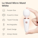 Le Wand - 迷你口袋按摩棒 - 白色 照片-3