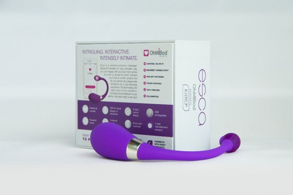 Esca is a versatile wearable massager. Bluetooth enabled for... Kiiroo - OhMiBod Esca - Purple photo-15