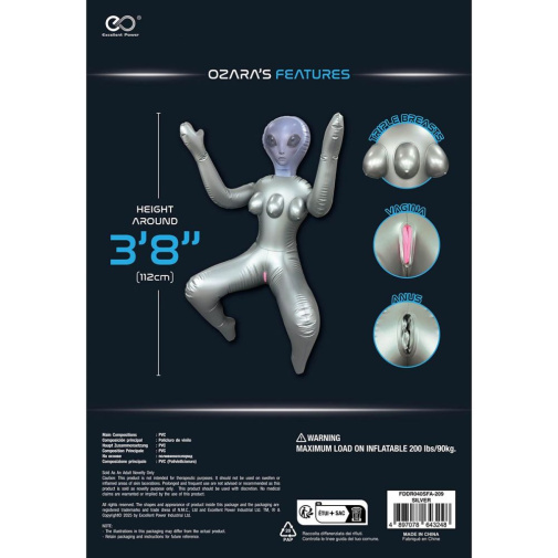 NMC - Infinity Ailen Infantable Doll - Silver photo