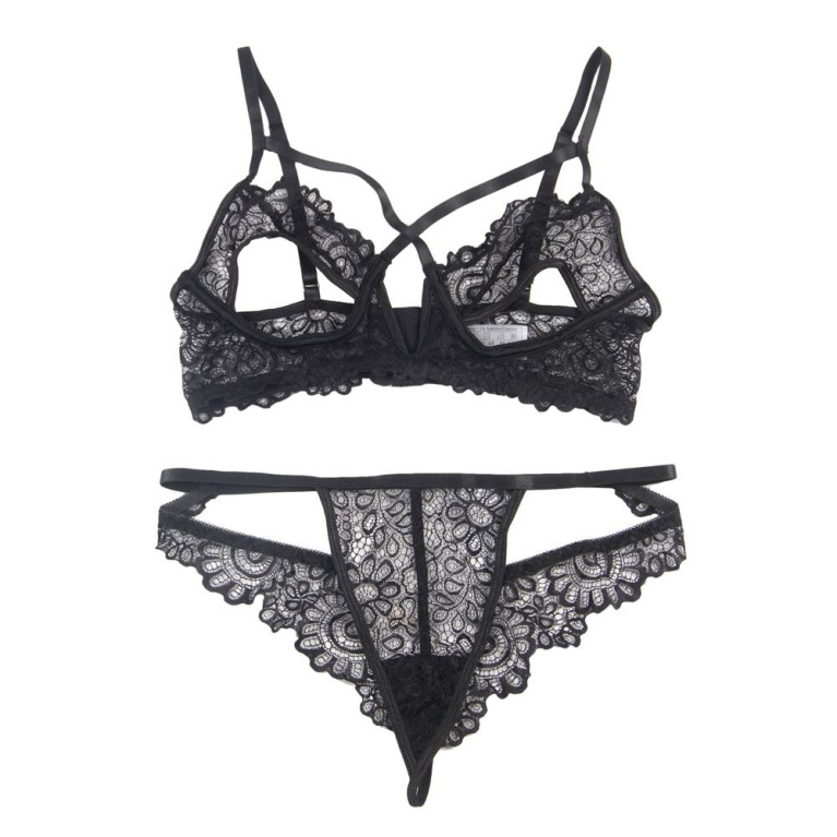 Ohyeah - Crotchless Temptation Set - Black - M photo