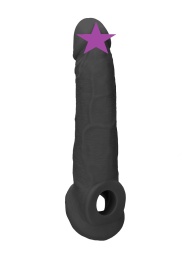 RealRock - Penis Sleeve 9" - Black photo