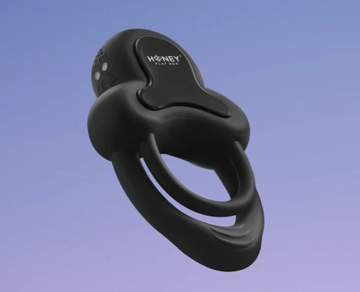 Honey Play Box - Anello Vibro App Ring w Clit Stimulator - Black 照片