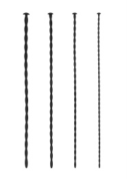 Ouch - Spiral Screw Urethral Plug Set - Black photo