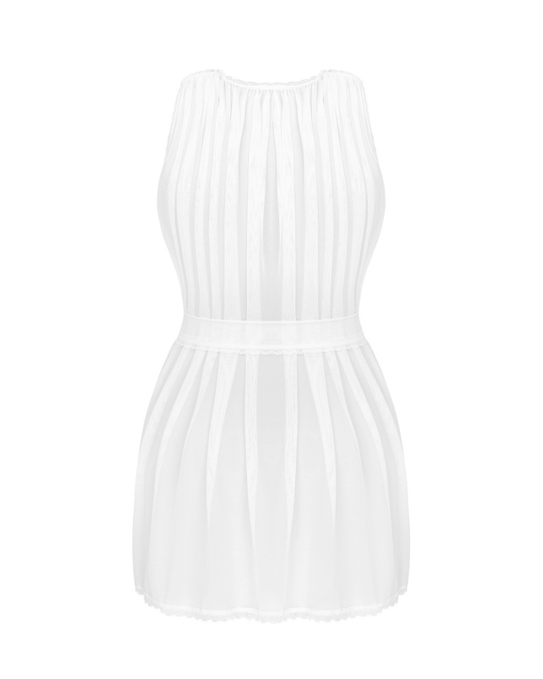 Obsessive - Heavenlly 性感無袖睡袍 - 白色 - 加細碼/細碼 照片