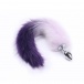 MT - Anal Plug S-size with Artificial wool tail - Dark Violet photo-2