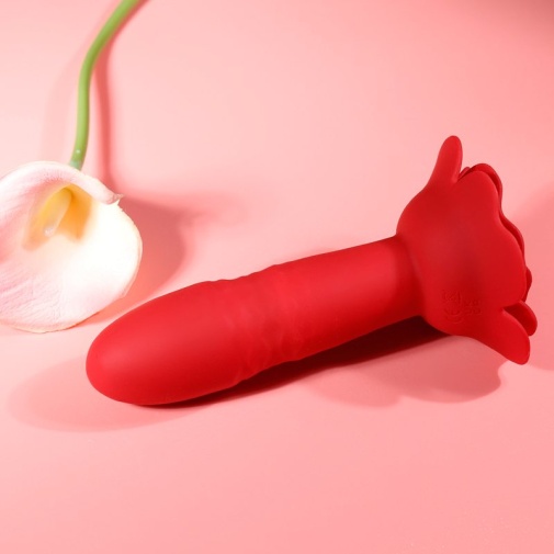 Secwell - Rose Thrusting Vibrator - Red 照片