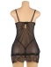 Ohyeah - Soft Sheer Babydoll - Black - 3XL 照片-5