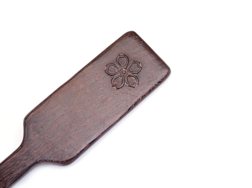 Liebe Seele - Flower Wenge Wood Paddle - Brown 照片