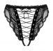 Obsessive - Sedila Crotchless Panties - Black - L/XL photo-7