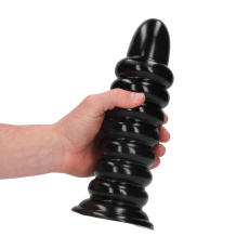 Ouch - Spiral Force Anal Plug - Black photo