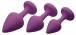 Frisky - Pleasures 矽膠後庭訓練3件裝 - 紫色 照片