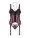 Obsessive - Parisel Corset - Burgundy - L/XL photo-7