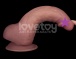 Lovetoy - 8.5'' 双层柔软震动假阳具 - 肉色 照片-2