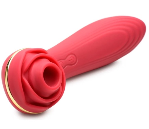Bloomgasm - 10X Suction Rose Vibrator - Red photo