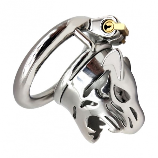 FAAK - Tiger Chastity Cage 45mm - Silver photo