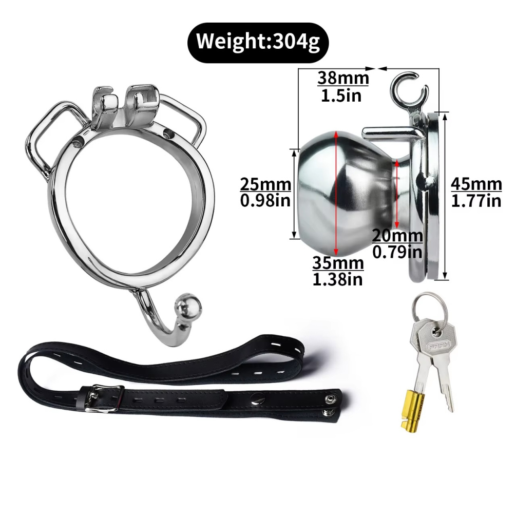 FAAK - Butterfly Chastity Cage 45mm w Hook photo-2