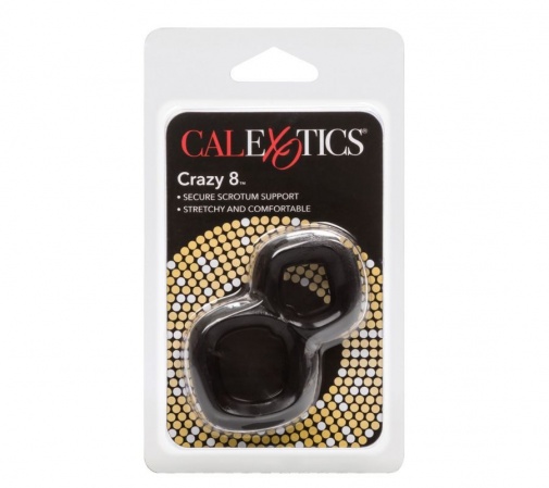 CEN - Crazy 8 睾丸陰莖環 - 黑色 照片