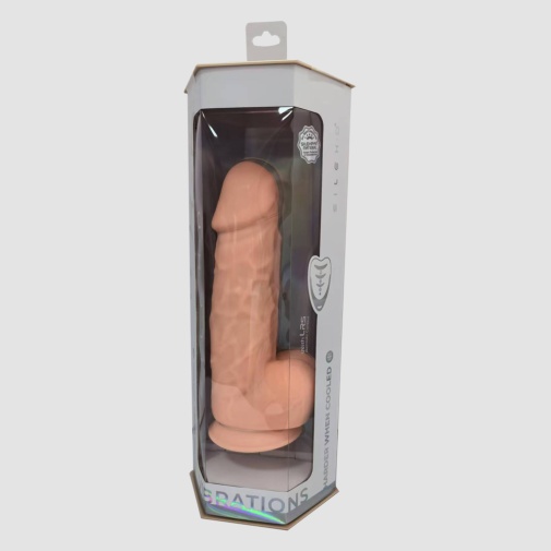 Silexpan - 8.5" Dual Destiny 震動仿真陽具 - 肉色 照片