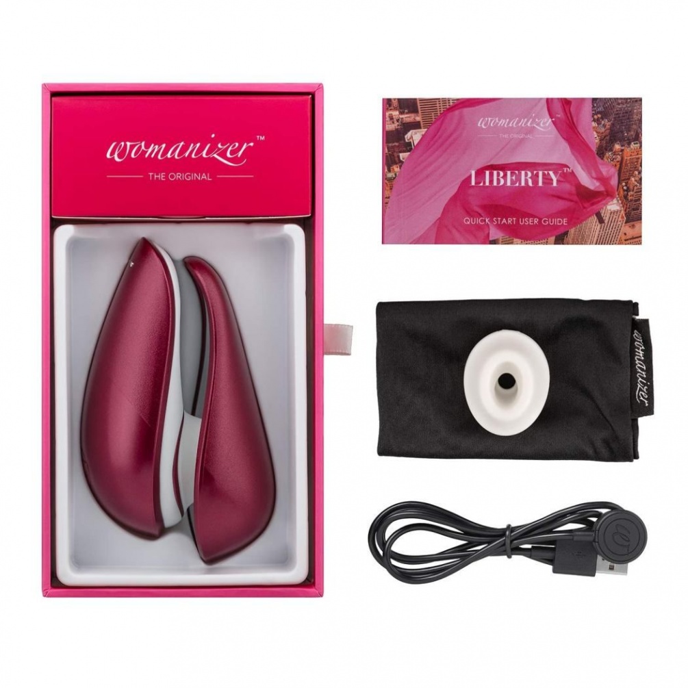 Ladies, get ready for takeoff: with a stylish cover and six ... Womanizer - Liberty - Red Wine photo-10