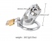 MT - Wild Boar Chastity Cage 45mm - Silver photo-8