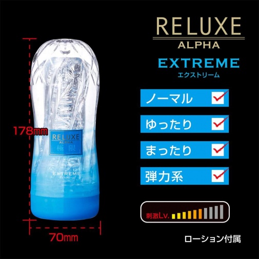 T-Best - Reluxe Alpha Extreme Normal Type Masturbator - Blue photo