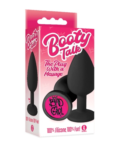 Icon Brands - Booty Talk Bad Girl Plug - Black photo