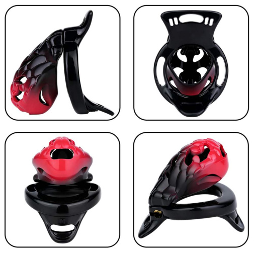 FAAK - Dragon Resin Chastity Cage S - Black photo