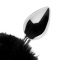 Ouch - Bunny Tail Plug - Black 照片-6