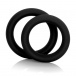 CEN - Colt 矽膠陰莖環 2件裝 - 黑色 照片-2