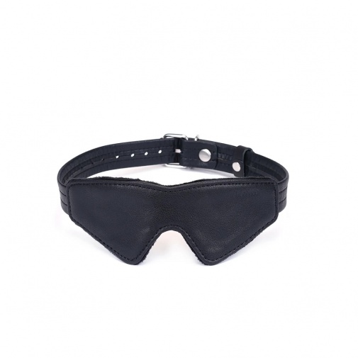 Liebe Seele - Black Bond Leather Blindfold photo