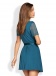 Obsessive - Miamor Robe & Thong - Turquoise - S/M photo-2