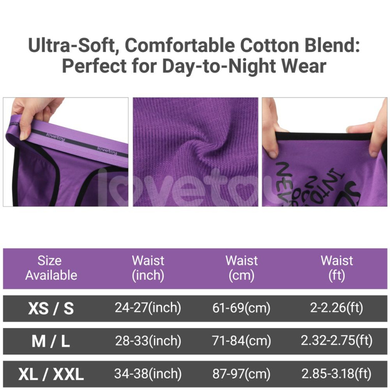 Lovetoy - Slide Vibrating Panties L - Purple photo