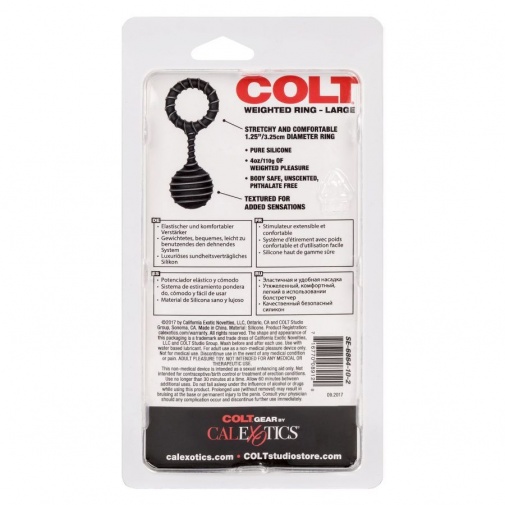 CEN - Colt 負重陰莖環 L - 黑色 照片