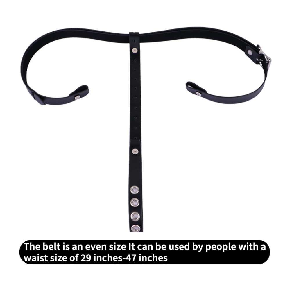 FAAK - Double Penis Cage w Belt - Black 照片-10