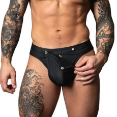 Male Power - Snap Off Thong - L/XL - Black photo