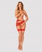 Obsessive - S814 Stockings - Red - S/M photo-4