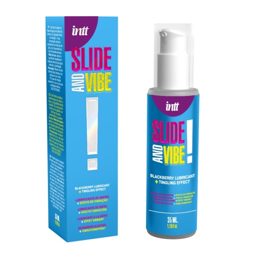 INTT - Slide and Vibe Tingling Lube - Blackberry - 35ml 照片
