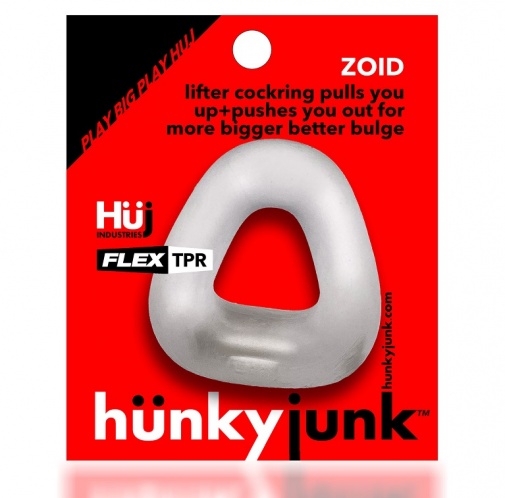 Hunkyjunk - Zoid 提升陰莖環 - 冰白色 照片