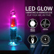 RealRock - 7" LED Vibro Dildo w Balls - Clear 照片-3