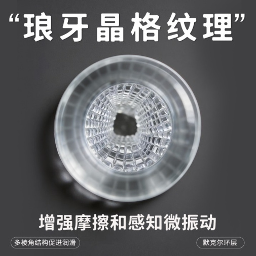 Drywell - 一次性使用飞机杯 琅牙晶格纹理 - 太空灰色 照片